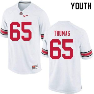 Youth Ohio State Buckeyes #65 Phillip Thomas White Nike NCAA College Football Jersey Cheap ZPP3144VN